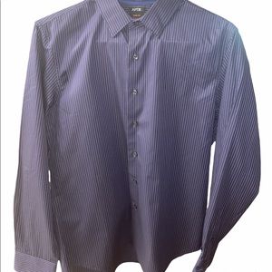 Apt 9 Slim Fit L Men’s Dress shirt 100% Cotton